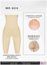Load image into Gallery viewer, Fajas Salome 0219 | High Waist Compression Shorts for Women | Butt Lifter Capri Shapewear | Powernet - Pal Negocio
