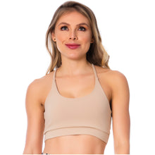 Load image into Gallery viewer, FLEXMEE 902037 | Women&#39;s Nude T-Back Gym Bra
