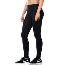 Load image into Gallery viewer, FLEXMEE 946172 | High Rise Black Leggings for Women
