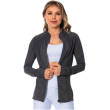 Load image into Gallery viewer, FLEXMEE 980010 See-Through Gray Sports Jacket for Women 
