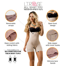 Load image into Gallery viewer, LT.Rose 21111 | Open Bust Butt Lifting Colombian Shapewear for Women | Everyday Use &amp; Postpartum
