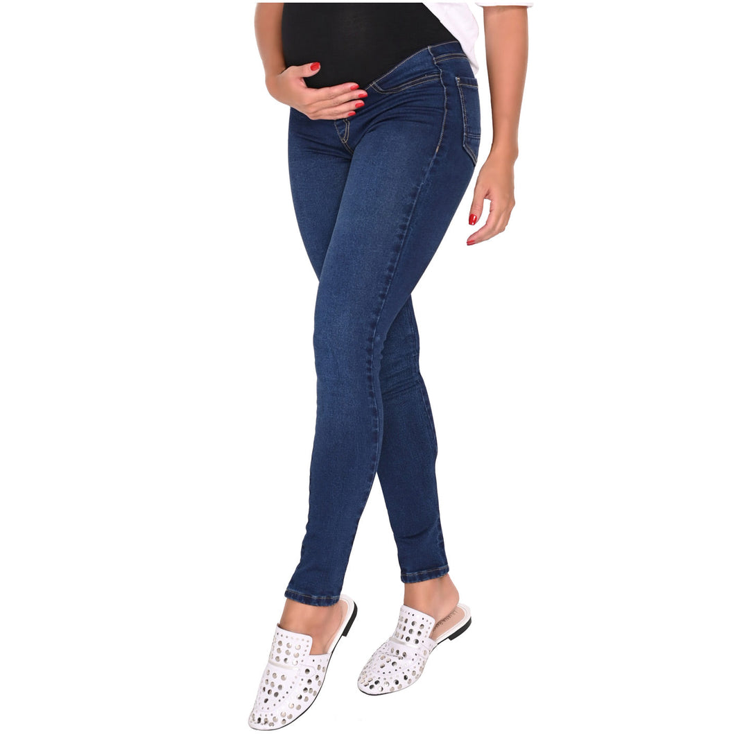 LOWLA 219898 | Maternity Skinny Jeans with Baby Bump Elastic Band 