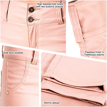Load image into Gallery viewer, LOWLA 0719 | Faux Leather Mid Rise Jeans for Women - Pal Negocio
