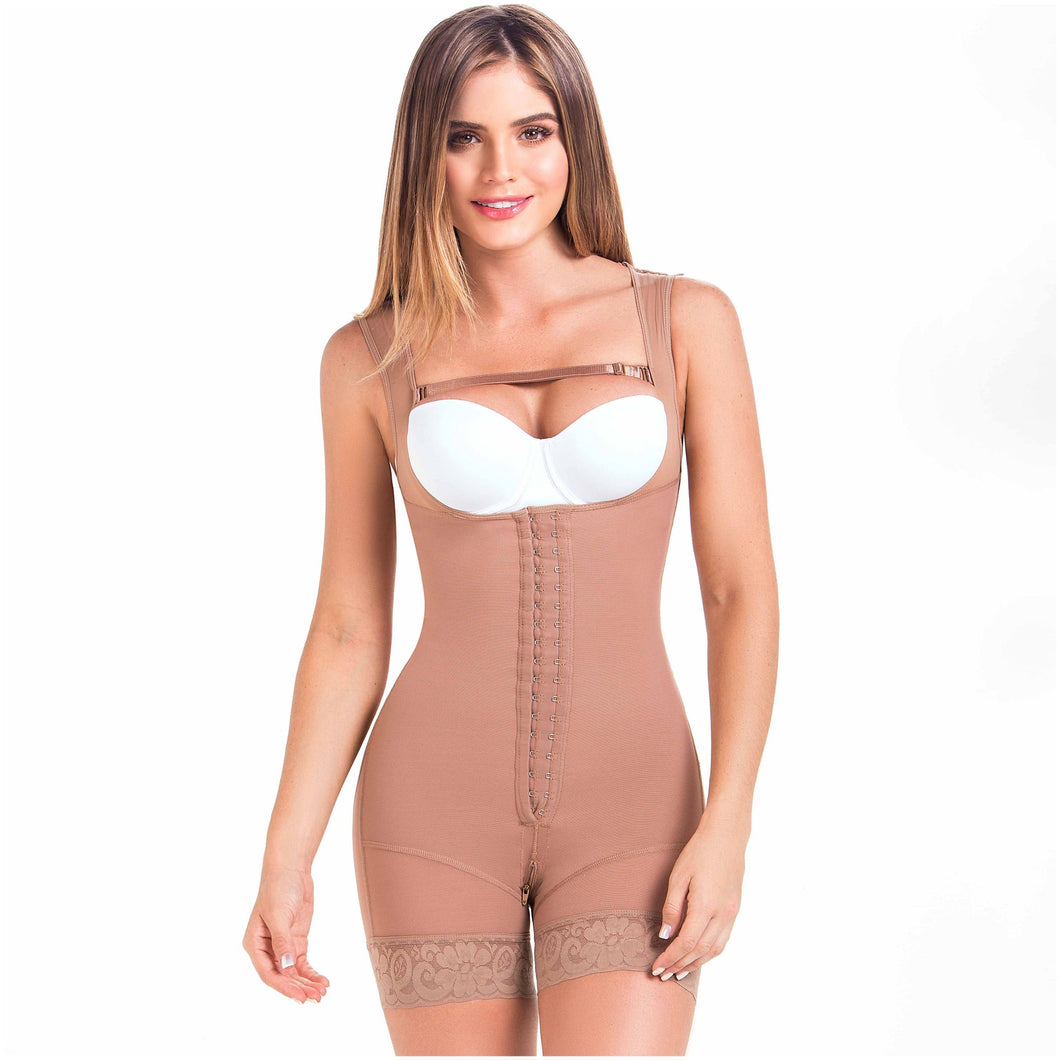 Fajas MariaE FQ105 | Post Surgery Shapewear with Over Bust Strap | 2nd Stage