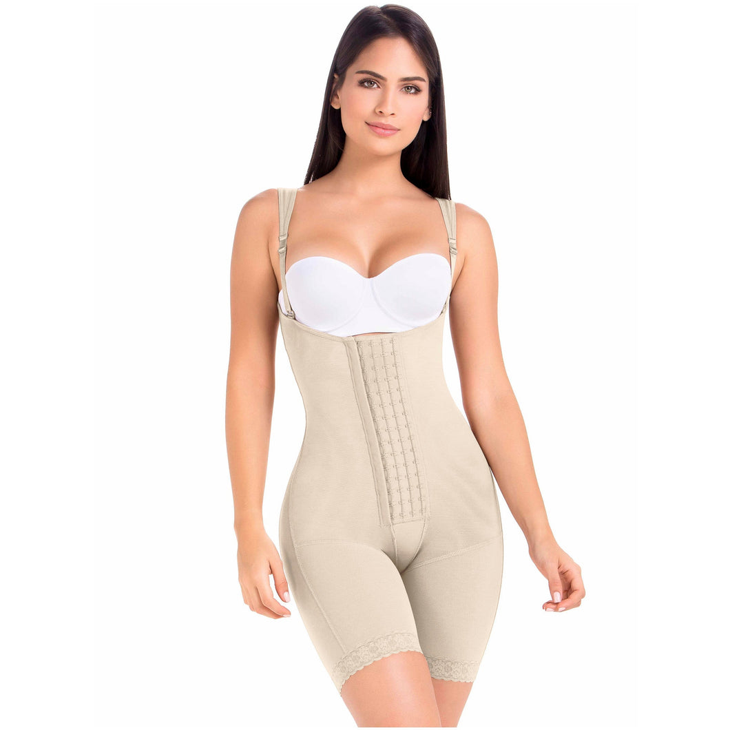 Fajas MariaE FQ100 | Post Surgery Body Shaper for Women | Open Bust & Front Closure