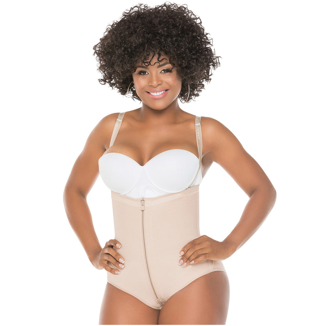 Fajas Salome 0418 | Strapless Butt Lifter Panty Bodysuit | Open-Bust Tummy Control Shapewear for Women | Powernet - Pal Negocio