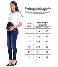 Load image into Gallery viewer, Lowla 219898 | Maternity Skinny Jeans with Baby Bump Elastic Band - Pal Negocio
