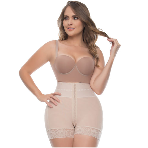 UpLady 6198 | Butt Lifter Tummy Control High Waisted Mid Thigh Shaper Shorts
