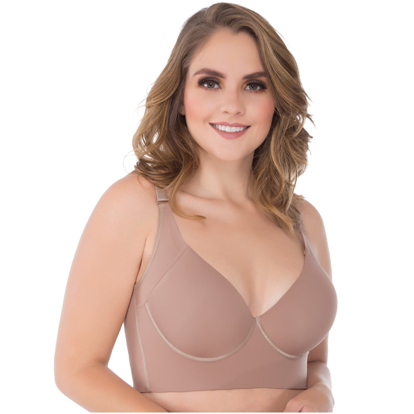 Buy Glamoras Women Poly Cotton PC Interlock fabric Full Coverage Non-Padded  Non-Wired Adjustable Straps Everyday Bra, Color- Beige, Size 34, D Cup  Online at Best Prices in India - JioMart.